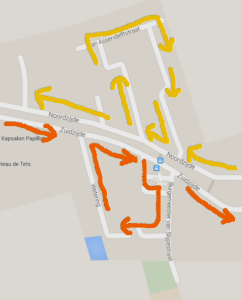 Route bouw Goudriaan Feestweek 2015